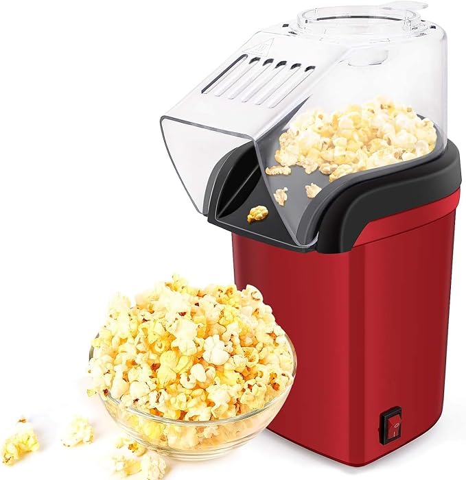 Popcorn Machine Hot air Pop Popper Maker Small Tabletop Home Party Snack